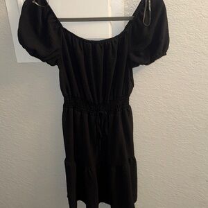 Elegant Black Off-Shoulder Dress